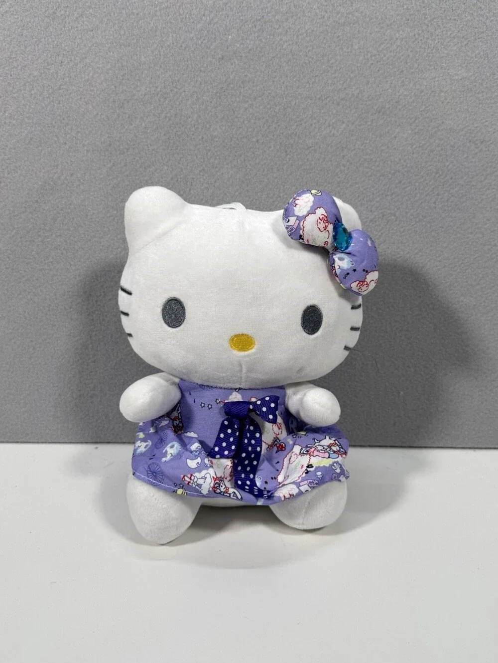 Hello Kitty Purple Polka dot Plushie